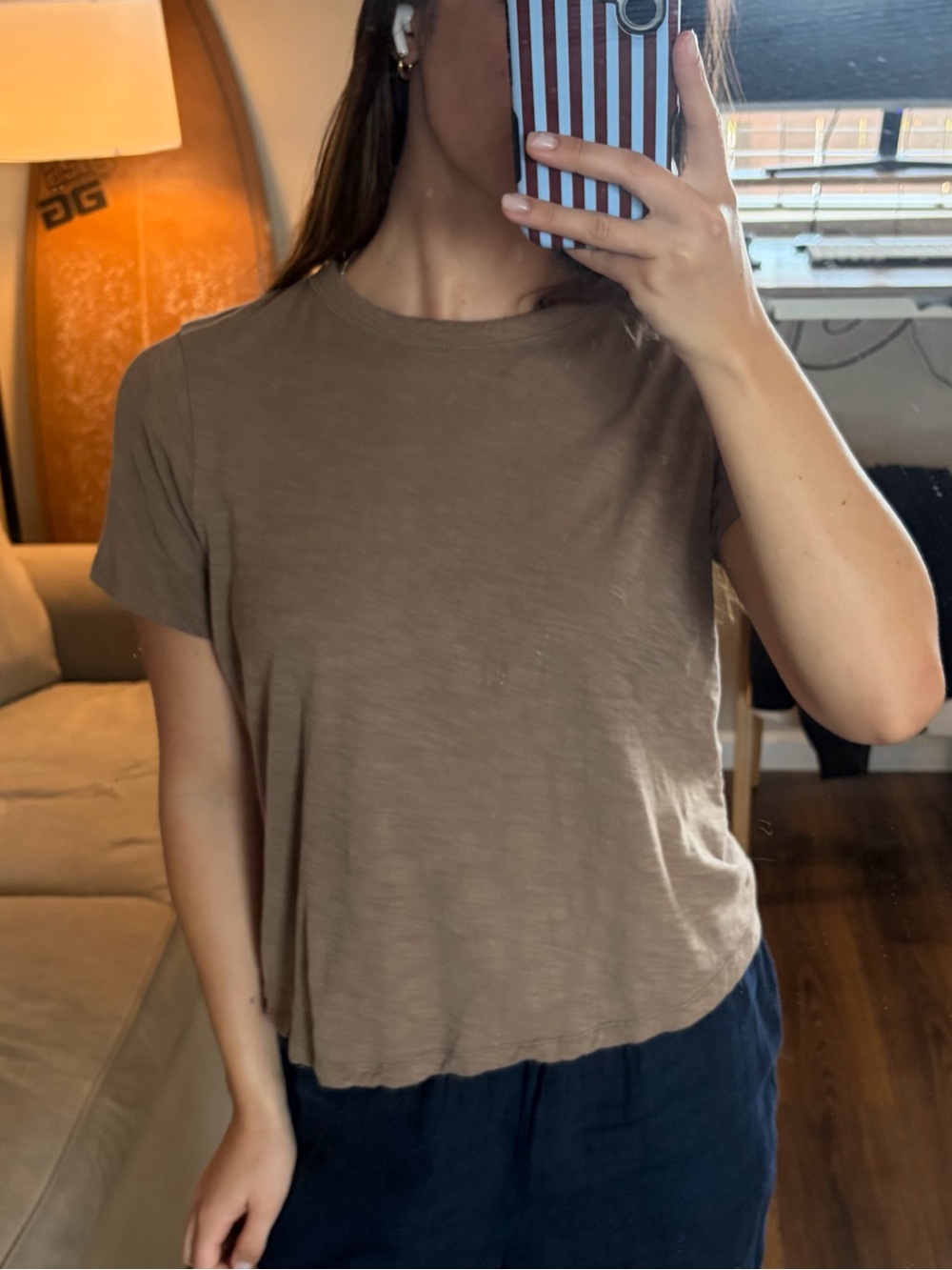Old Navy Short Sleeve Crewneck Tee - Brown
